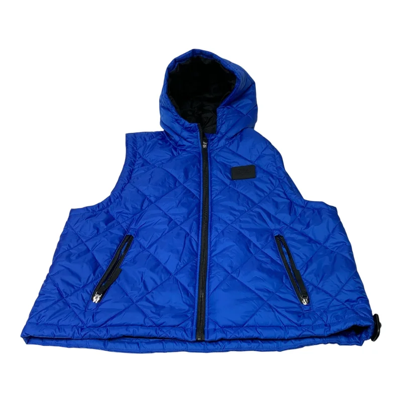 Vest Puffer & Quilted By Love & Sports In Blue, Size: 2x