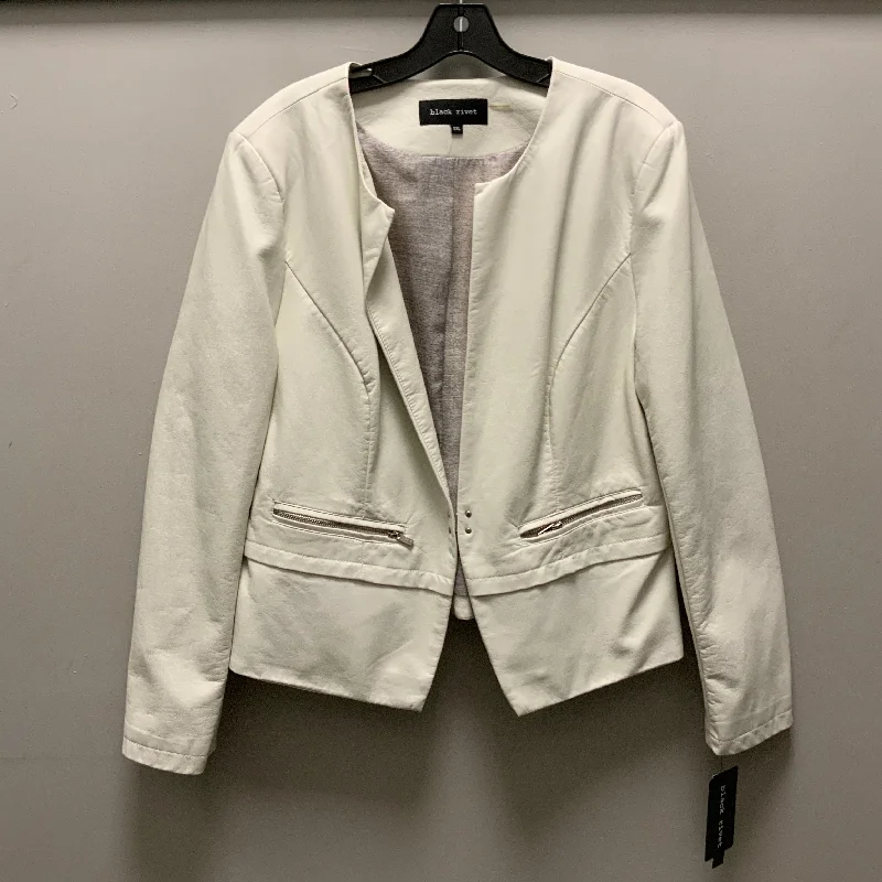 Jacket Other By Black Rivet In Cream, Size: Xxl