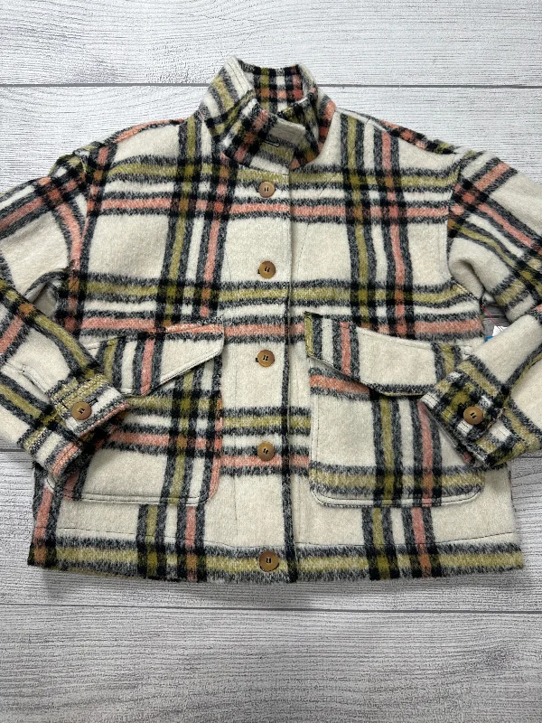 Jacket Other By Bagatelle Collection In Plaid Pattern, Size: S