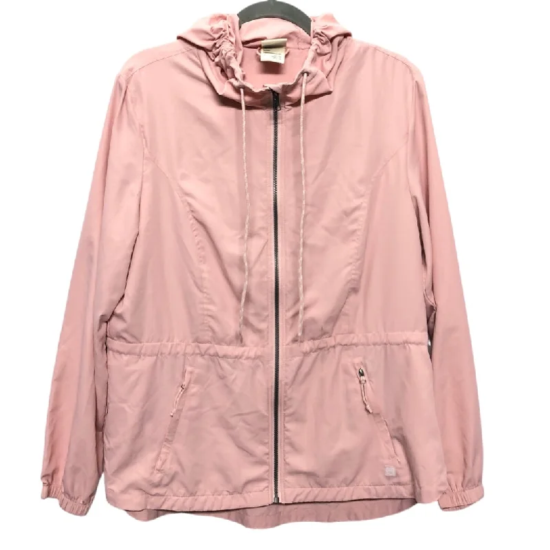 Jacket Windbreaker By Avalanche In Pink, Size: L