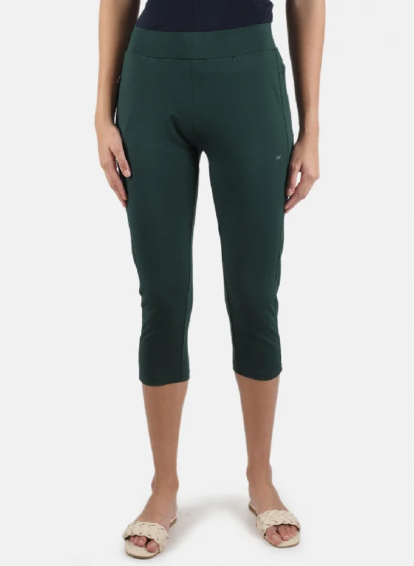 Women's Seasonal Clothing Seasonal Style Discounts Women Green Plain Capri