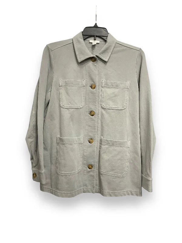 Jacket Shirt By J. Jill In Grey, Size: Xs