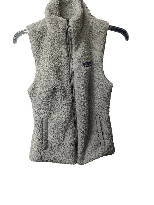 Vest Faux Fur & Sherpa By Patagonia In Grey, Size: Xs