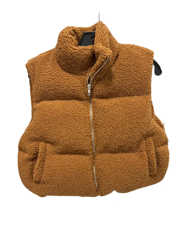 Vest Faux Fur & Sherpa By Hyfve In Brown, Size: M