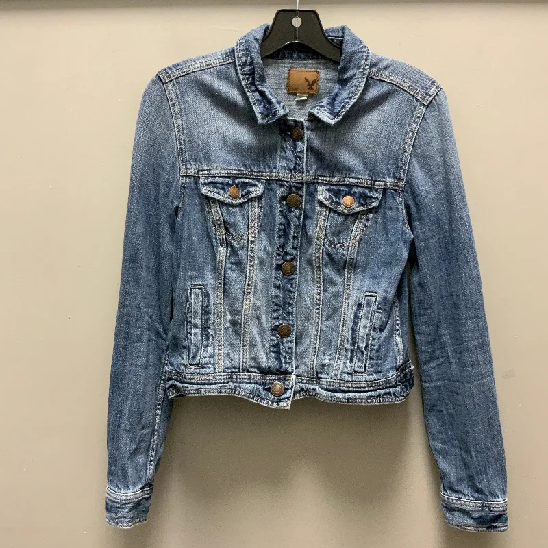 Jacket Denim By American Eagle In Blue Denim, Size: M