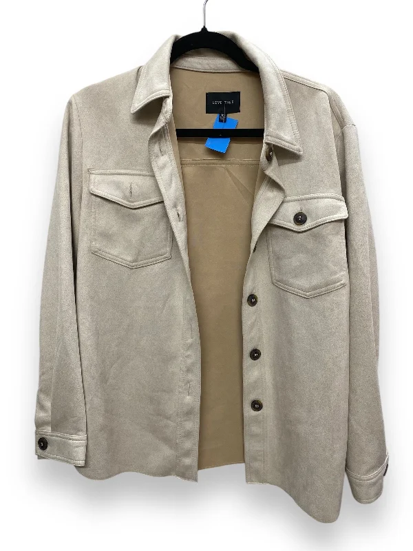 Jacket Other By Love Tree In Beige, Size: M