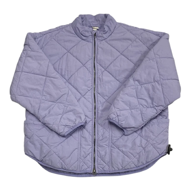 Jacket Puffer & Quilted By All In Motion In Purple, Size: L