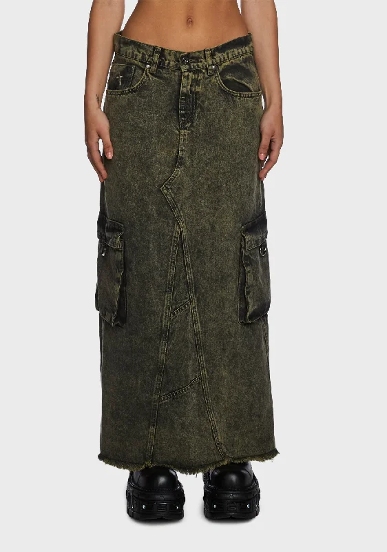 Women's Vintage-Inspired Outfit Best-Sellers Enyo Denim Maxi Skirt