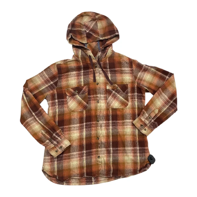 Jacket Shirt By Carhartt In Multi-colored, Size: L