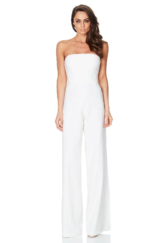 Women's Evening Wear Outfit Stay Ahead In Style Nookie Glamour Jumpsuit - Ivory