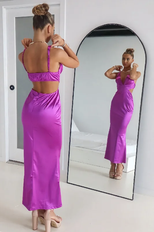 Women's Contemporary Clothing Huge Price Cut Elizabeth Formal Gown - Purple