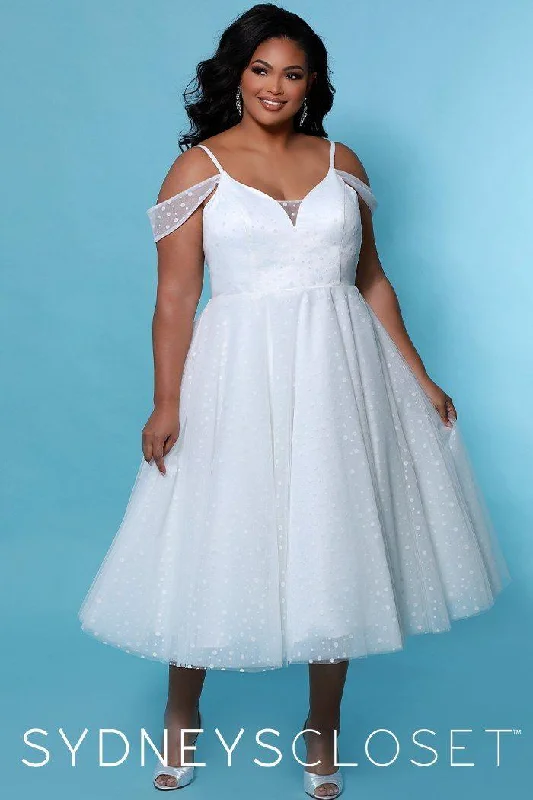 Plus-Size Women's Clothing Clearance Sale, All Cheap Sydneys Closet Off Shoulder Short Wedding Dress