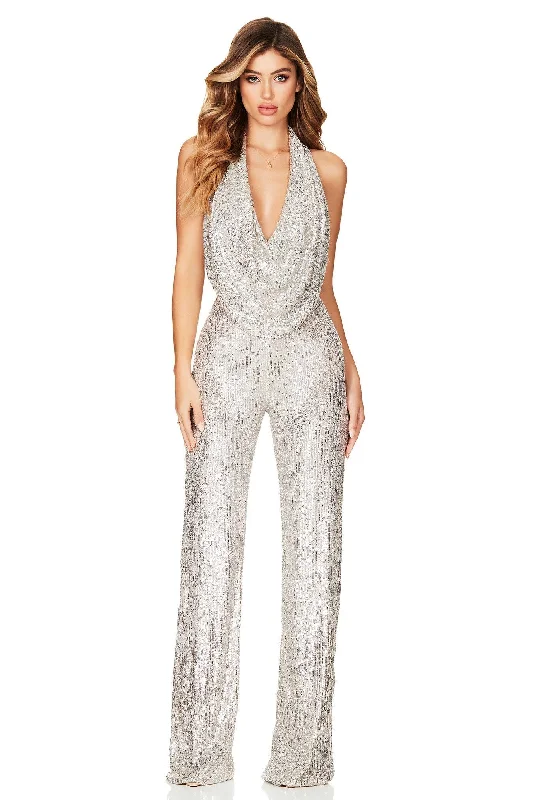 Fashion-Forward Women's Clothing Browse Our Top Products Nookie Fantasy Jumpsuit - Silver