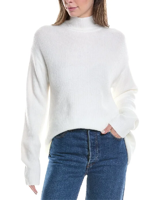 Women's Elegant Outfit Fashion Frontiers Michael Stars Zion Mock Sweater