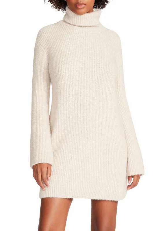 Women's Transitional Clothes Elevated Casual Discounts Abbie Sweater Dress - Oatmeal