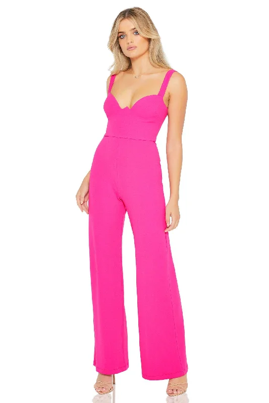 Chic Women's Garments Limited-Time Offer Nookie Romance Jumpsuit - Neon Pink