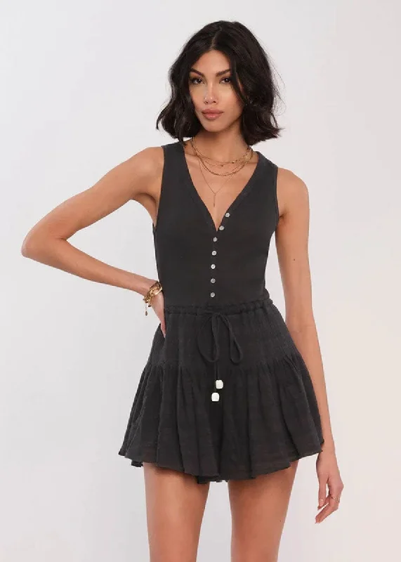 Women's Clothing And Garments Sets Chic Trends Unveiled Clemen Romper - Black