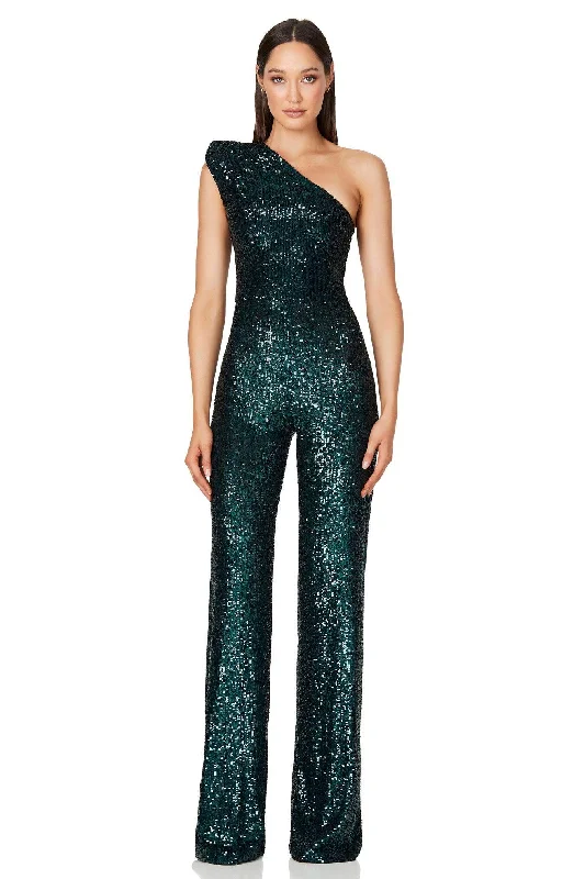 Women's Occasion Wear Clothes Seize Bargains Nookie Treasure Jumpsuit - Emerald