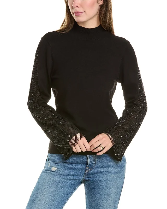 Women's Plus-Size Garments Hot Sale Vince Camuto Mock Neck Sweater