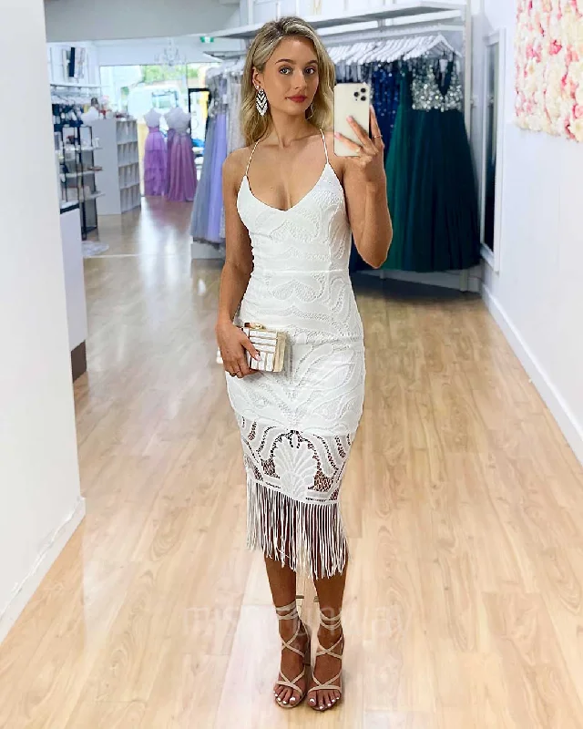 Women's Athleisure Apparel Sale Event, Prices Rock Khaleesi Lace Midi Dress - White