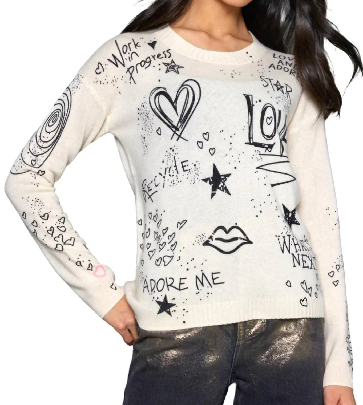 Modern Women's Outfit Must-Have Style Discounts The Messenger Sweater In Frosting