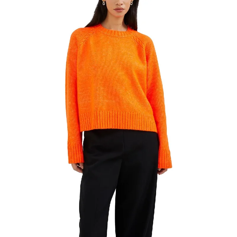 Affordable Women's Garments Day-To-Night Styles Kessy Womens Cable Knit Crop Crewneck Sweater