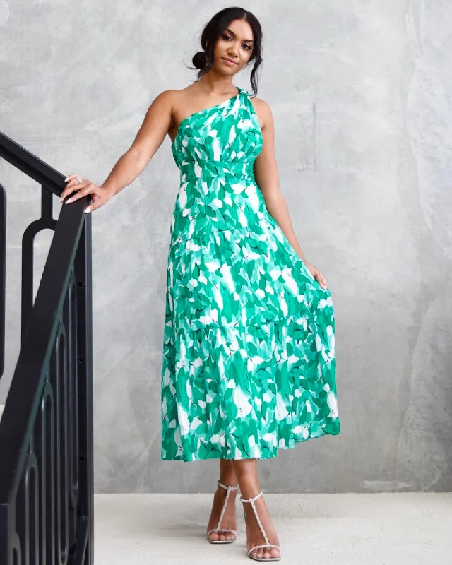 Casual Outfit For Women Fresh Fashion Discounts Siena Maxi Dress - Green Print