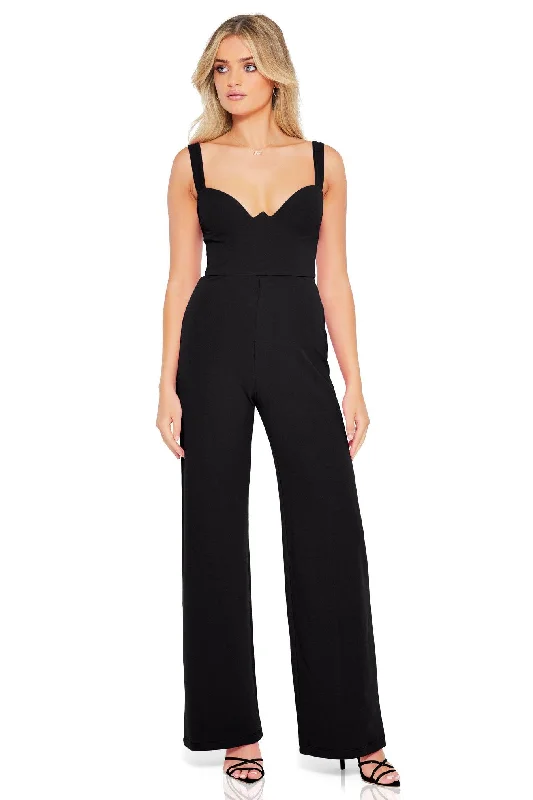 Stylish Women's Garments For Holidays Day-To-Night Styles Nookie Romance Jumpsuit - Black