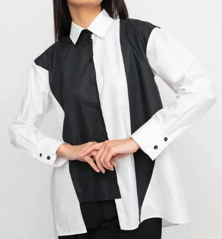 Forward Trendsetter Orwell Shirt In Black/white