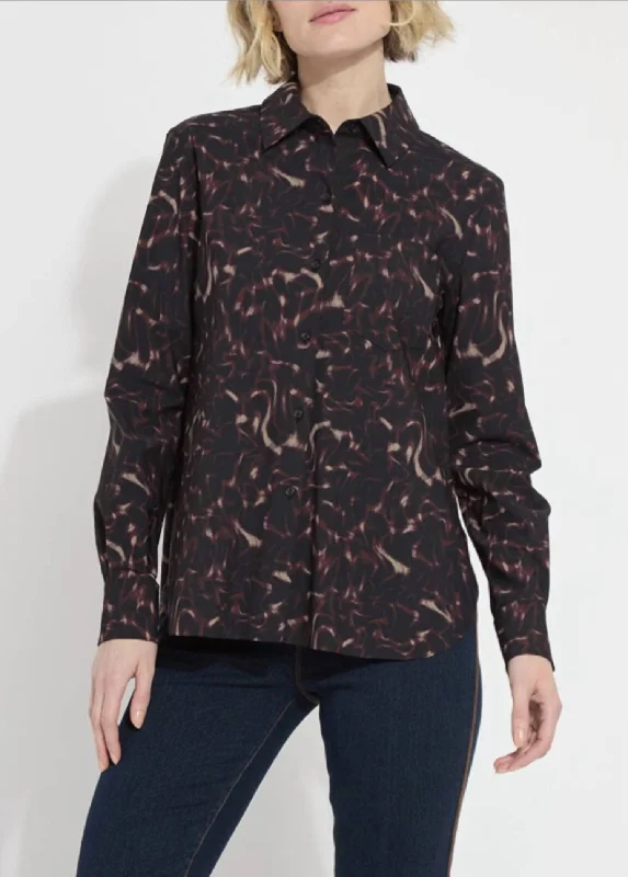 Top Deals Wave Print Shirt