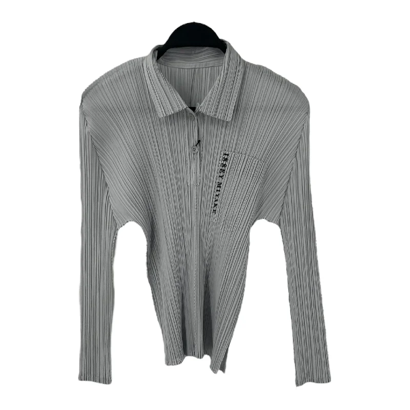 Flirty Fashion Discounts PLEATS PLEASE ISSEY MIYAKE/LS Shirt/3/Gray/Polyester