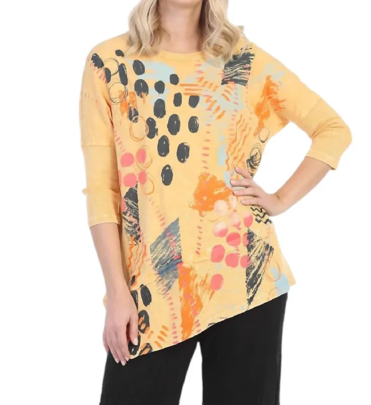 Discover Now Dottie Dolman Sleeve Top In Yellow