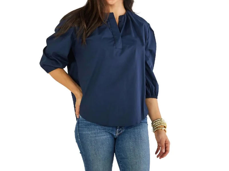 Seasonal Fashion Asher Top In Navy