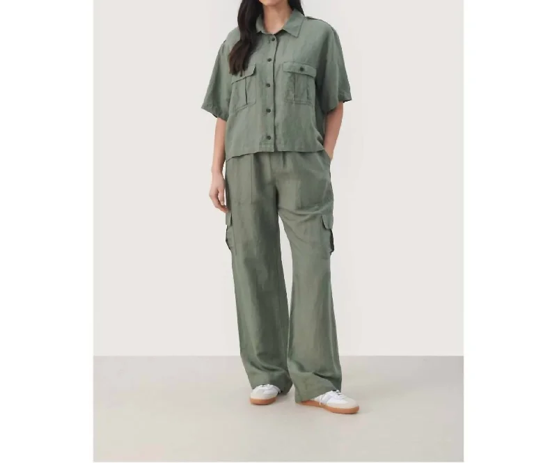 Feminine Style Promotions Fetimas Shirt In Agave Green