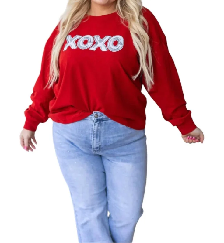 Discover Promotions Xoxo Top In Red