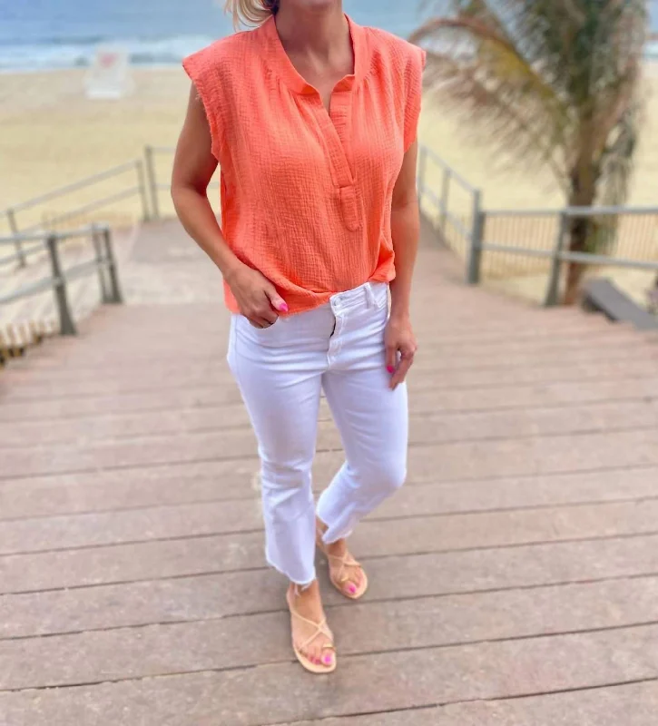 Best Deals Of The Season Aria Top In Coral