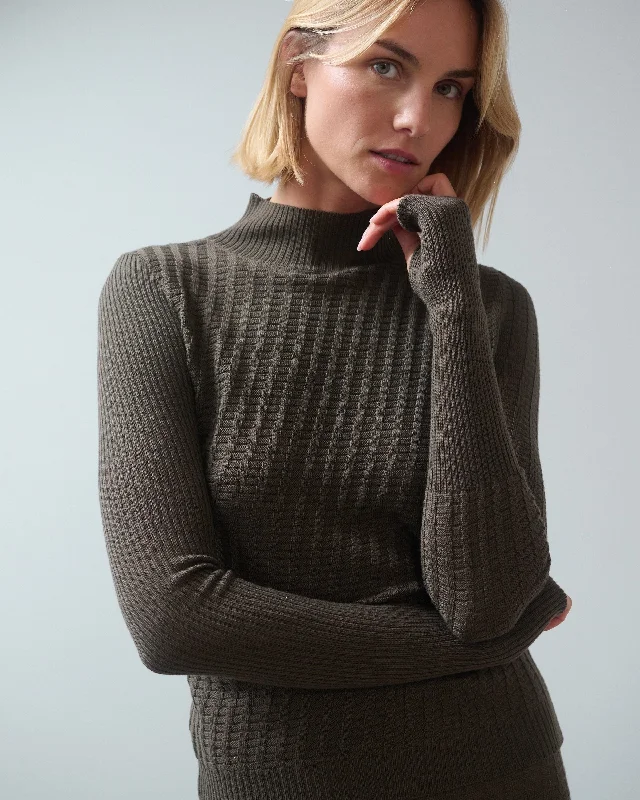 Limited Styles Žaltys: Nettle Merino Wool Turtleneck