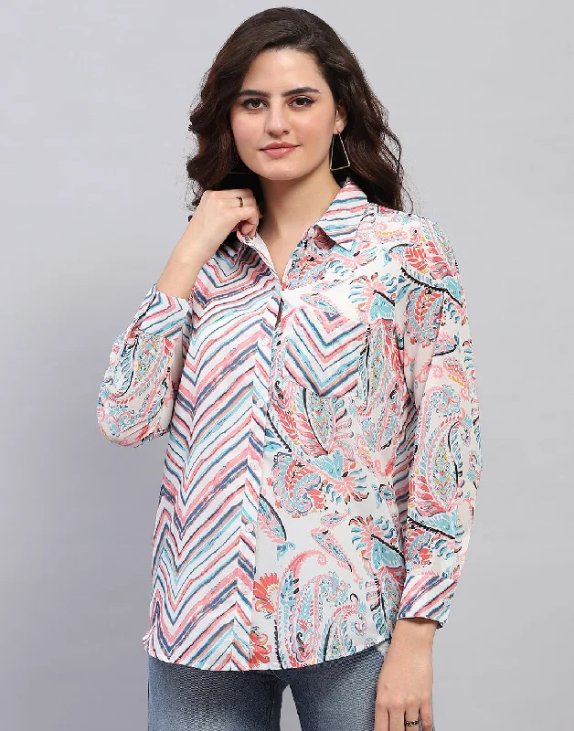 Sale Event, Prices Rock Women Multi Color Printed Front Open Full Sleeve Top