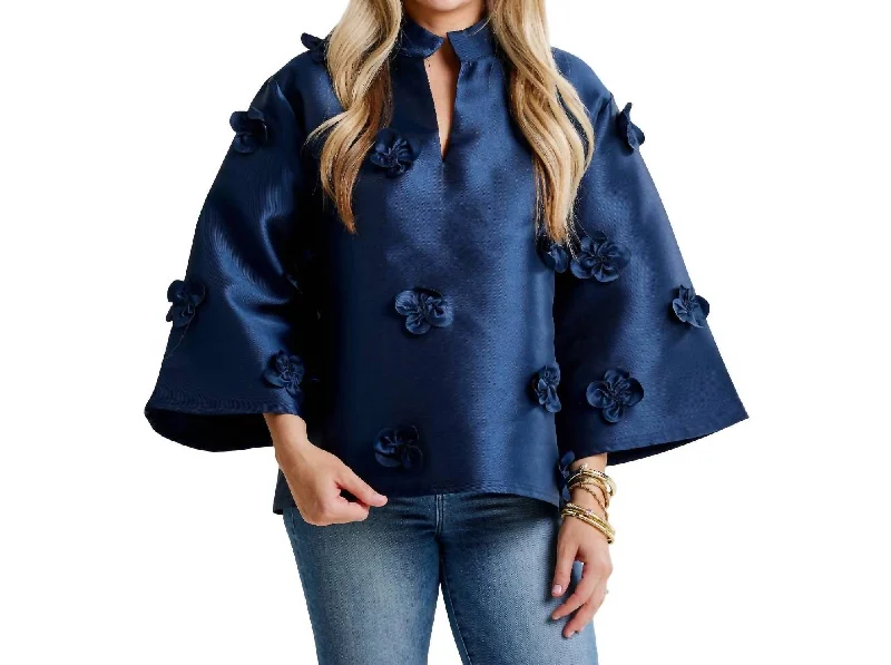 Luxury Fashion Audrey Top In Midnight