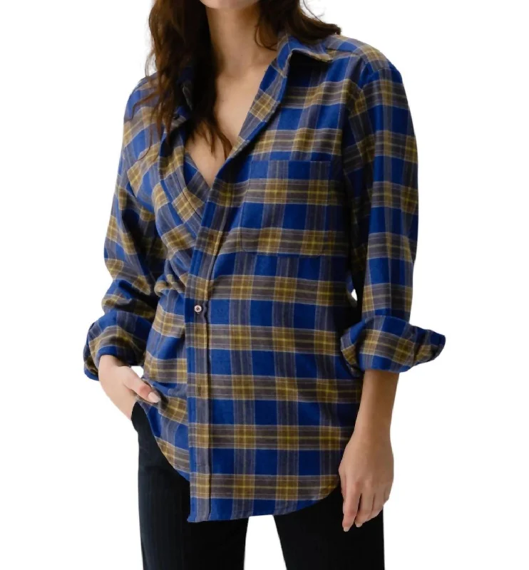 Budget Friendly The Men's Japanese Flannel Shirt In Blue Plaid