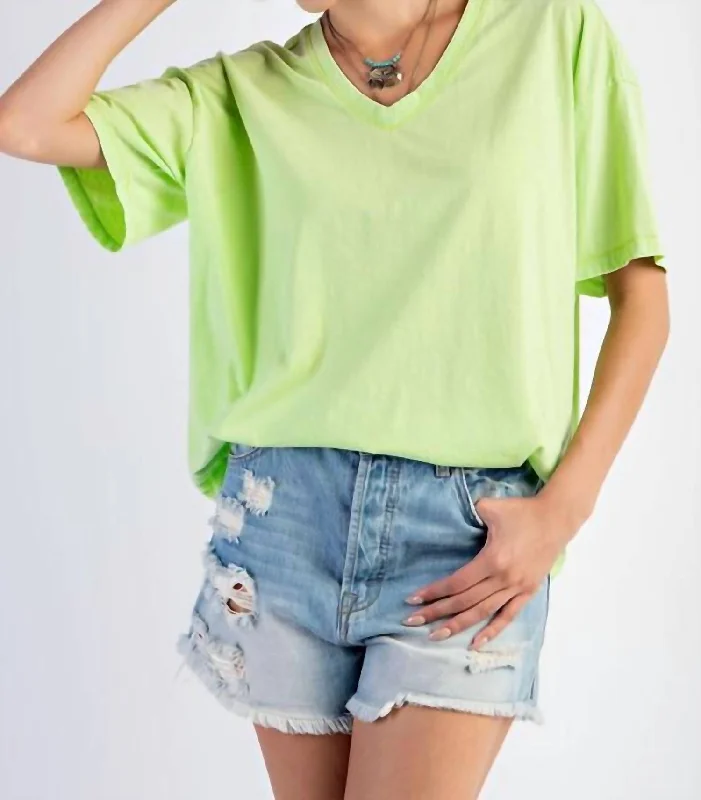 Fast Fashion Favorites The Emma Jo Top - Plus In Lime