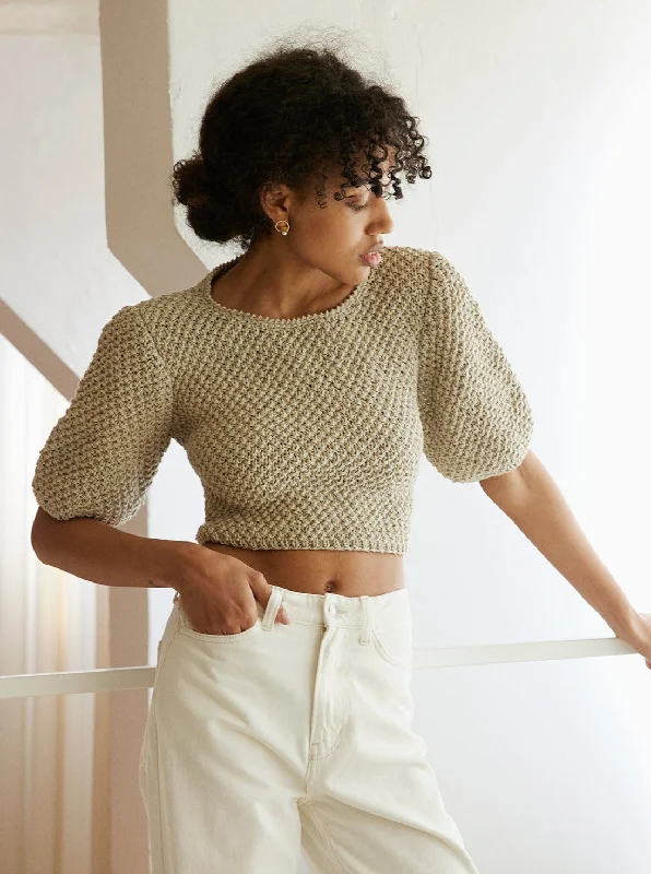 Style Revolution Lake Galvė Linen Top - Natural