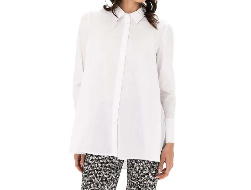 Cozy Chic Promotions Button Up Top In White