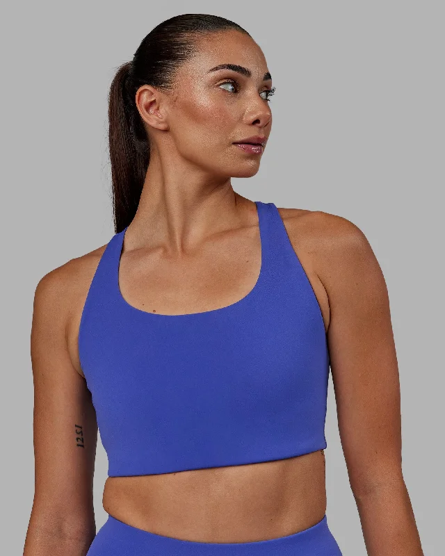 Crazy Discounts, Hurry Up Ace Long Line Bra - Power Cobalt