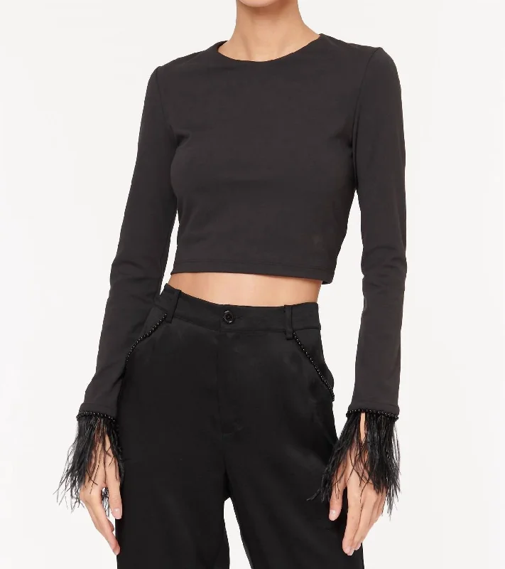 Stay Ahead In Style Shiza Top In Black