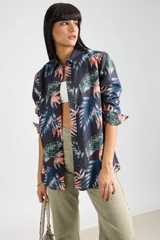 New Arrivals Full Sleeves Jungle Jive Printed Women's Shirt