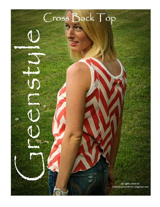 Must-Have Style Discounts Cross Back Top PDF Sewing Pattern in Sizes XXS to 3XL