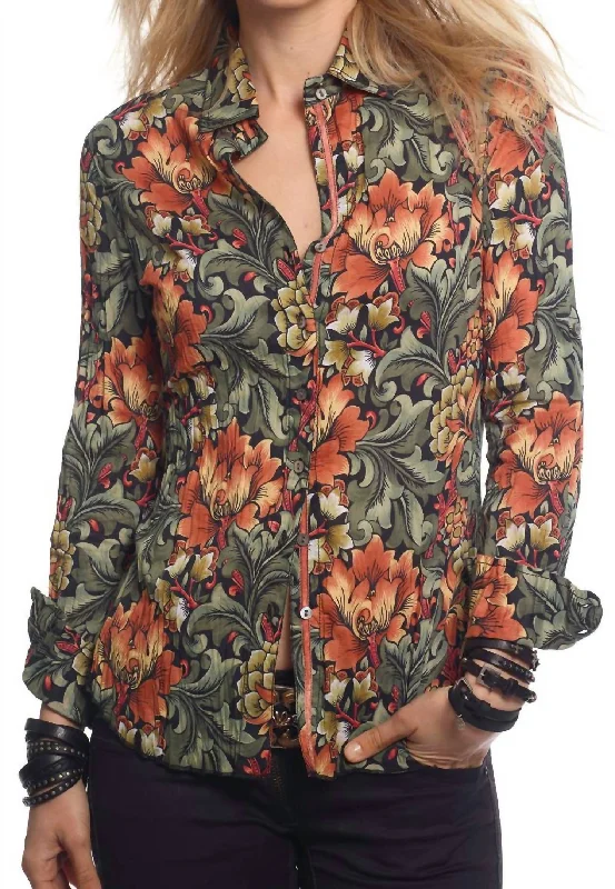 Trendy Styles Tikal Button-Up Shirt In Paypaya