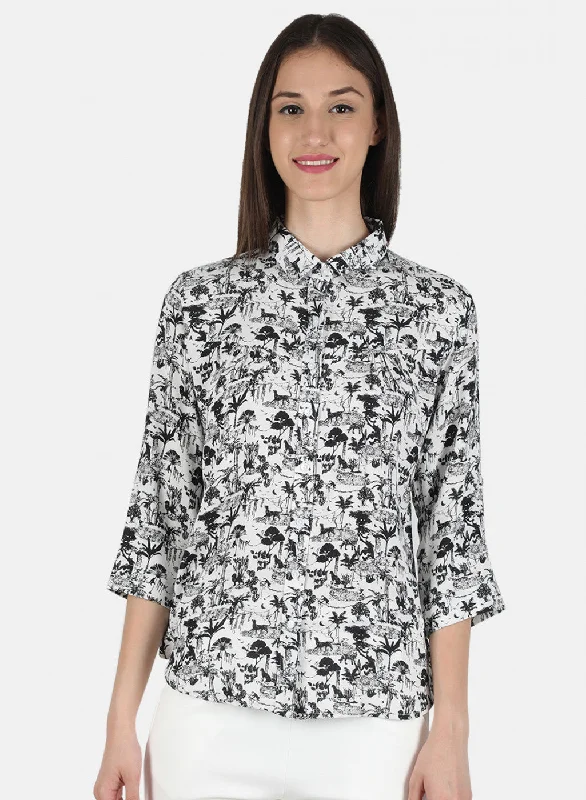 Flash Sale Now Women Black Printed Top