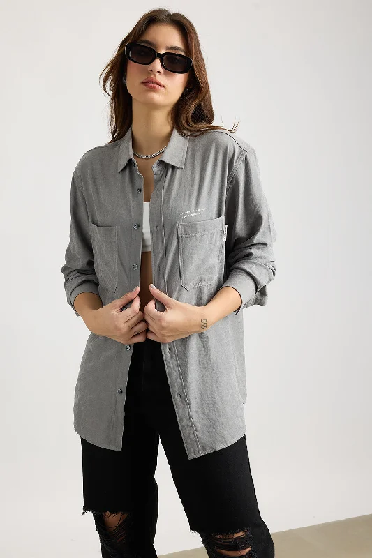 Limited Stock, Big Sale Faded Grey Effect Shirt